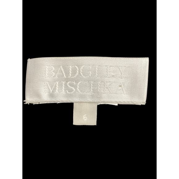 Badgley Mischka Blazer Women’s SZ 6 Beaded Design Beautifully Structured Black - Picture 6 of 7